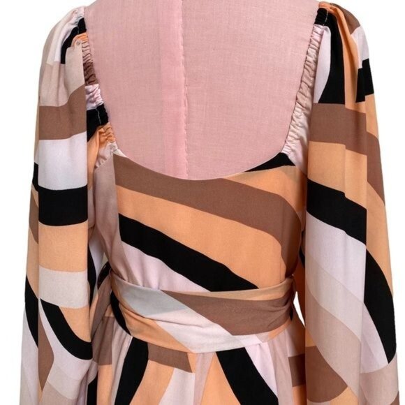 Hutch Geo Wrap Mini Dress in Pink Combo Size XS NWOT - Picture 13 of 15